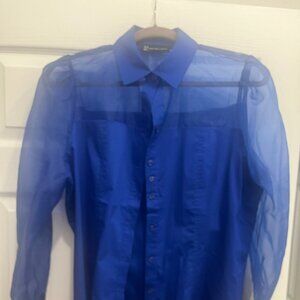 Royal Blue Shirt - New York and Company - never worn, brand new, no tags size M